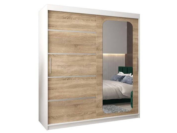 Abiks Möbel SCHWEBETÜRENSCHRANK, Weiß, Sonoma Eiche, Kunststoff, Nachbildung, 9 Fächer, 180x200x62 cm, Schlafzimmer, Kleiderschränke, Schwebetürenschränke Abiks Möbel SCHWEBETÜRENSCHRANK, Weiß, Sonoma Eiche, Kunststoff, Nachbildung, 9 Fächer, 180x200x62 cm, Schlafzimmer, Kleiderschränke, Schwebetürenschränke von XXXLutz Marktplatz