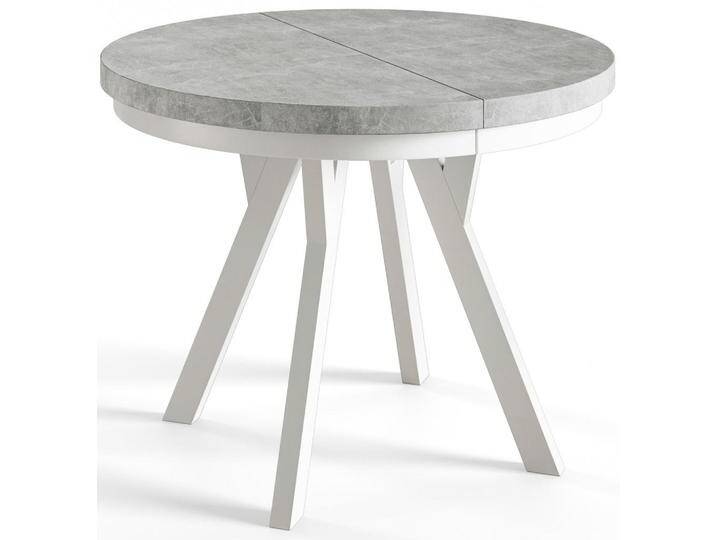 Alpi-Möbel ESSZIMMERTISCH, Grau, Weiß, Rund, X-Form, 100x77x100 cm, Esszimmer, Tische, Esstische von XXXLutz Marktplatz