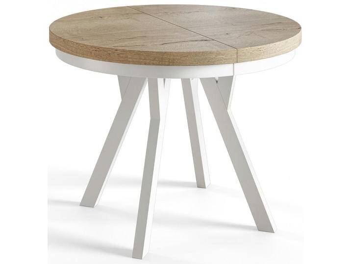 Alpi-Möbel ESSZIMMERTISCH, Natur, Weiß, Rund, X-Form, 100x77x100 cm, Esszimmer, Tische, Esstische von XXXLutz Marktplatz