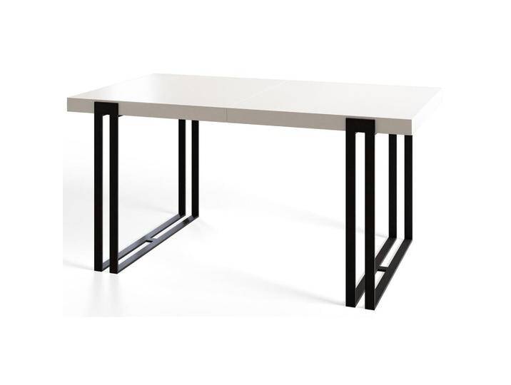 Alpi-Möbel ESSZIMMERTISCH, Weiß, Schwarz, Rechteckig, U-Form, 80x77x120 cm, Esszimmer, Tische, Esstische von XXXLutz Marktplatz