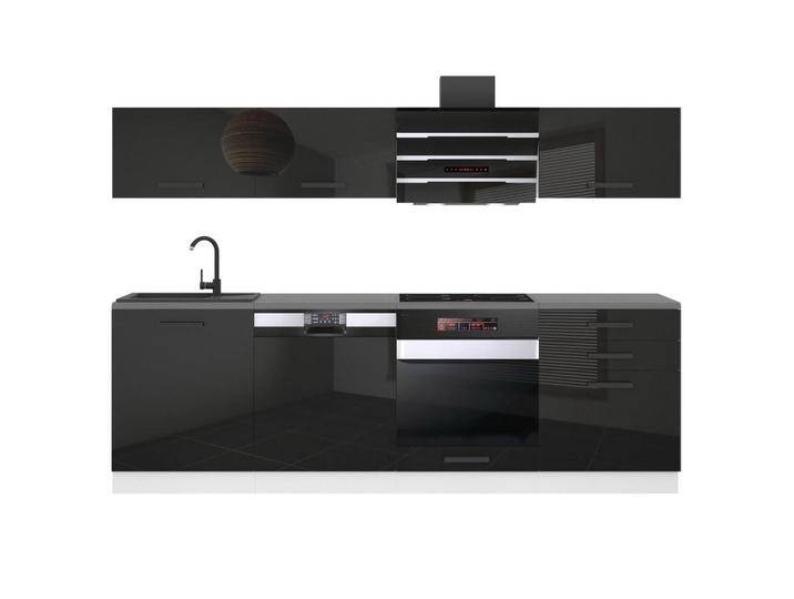 B BELINI GROUP KÜCHENZEILE, Schwarz Hochglanz, Holz, 240x204x60 cm, Küchen, Küchenzeilen & Küchenblöcke, Küchenzeilen ohne Geräte von XXXLutz Marktplatz