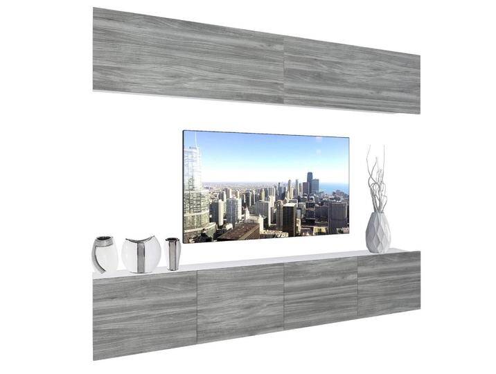 B BELINI GROUP WOHNZIMMERWAND, Grau, Holz, 200x180x36 cm, Wohnzimmer, Wohnwände, Anbauwände von XXXLutz Marktplatz