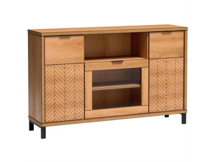 Beautysofa VITRINE, Eiche, 158x102x41 cm, Wohnzimmer, Wohnwände, Vitrinenschränke von XXXLutz Marktplatz