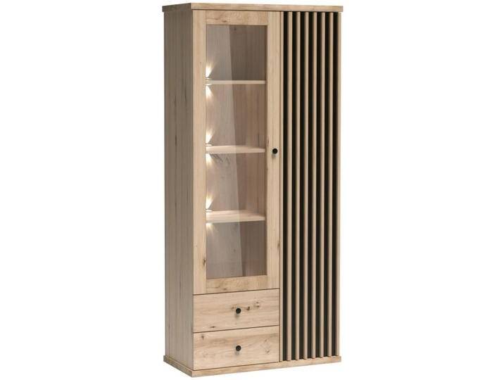 Beautysofa VITRINE, Eiche Artisan, 2 Schubladen, 86x191x41 cm, Wohnzimmer, Wohnwände, Vitrinenschränke Beautysofa VITRINE, Eiche Artisan, 2 Schubladen, 86x191x41 cm, Wohnzimmer, Wohnwände, Vitrinenschränke von XXXLutz Marktplatz