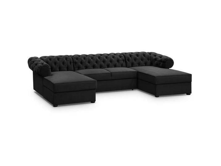 Beautysofa WOHNLANDSCHAFT, Schwarz, 348x81x174 cm, Wohnzimmer, Sofas & Couches, Wohnlandschaften, Wohnlandschaften in U-Form von XXXLutz Marktplatz