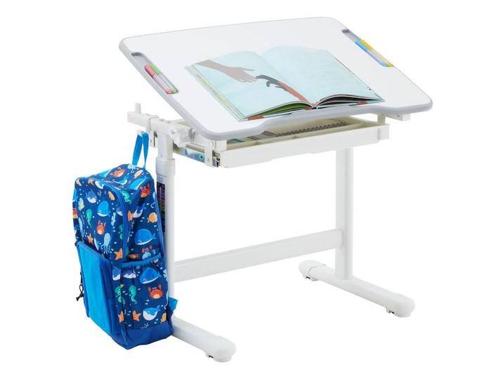 CARO-Möbel KINDERSCHREIBTISCH, Weiß, Weiß, Metall, 67x54x48 cm, Arbeitszimmer, Schreibtische, Jugend- & Kinderschreibtische von XXXLutz Marktplatz
