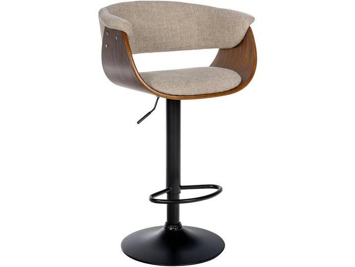 CLP BARHOCKER, Creme, Walnuss, 60x90x51 cm, Esszimmer, Barmöbel, Barhocker von XXXLutz Marktplatz