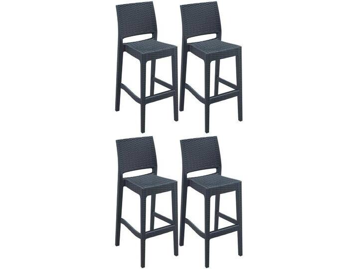 CLP BARHOCKER, Dunkelgrau, Kunststoff, 40x108x51 cm, Esszimmer, Barmöbel, Barhocker von XXXLutz Marktplatz