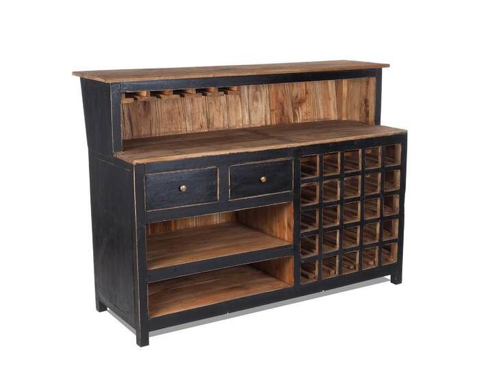 DESIGN DELIGHTS BARSCHRANK, Schwarz, Holz, 150x110x55 cm, Esszimmer, Barmöbel, Barschränke & Theken von XXXLutz Marktplatz