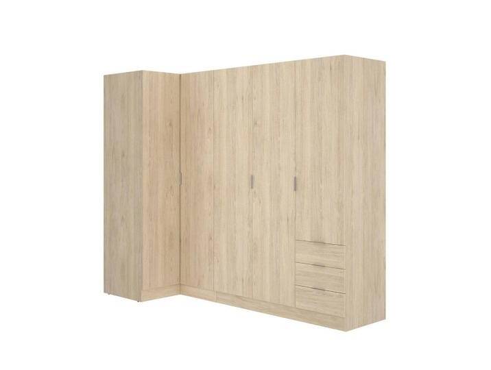 DMORA ECKKLEIDERSCHRANK, Braun, 6 Fächer, 3 Schubladen, 213.5x184x90.5 cm, Schlafzimmer, Kleiderschränke, Eckschränke DMORA ECKKLEIDERSCHRANK, Braun, 6 Fächer, 3 Schubladen, 213.5x184x90.5 cm, Schlafzimmer, Kleiderschränke, Eckschränke von XXXLutz Marktplatz