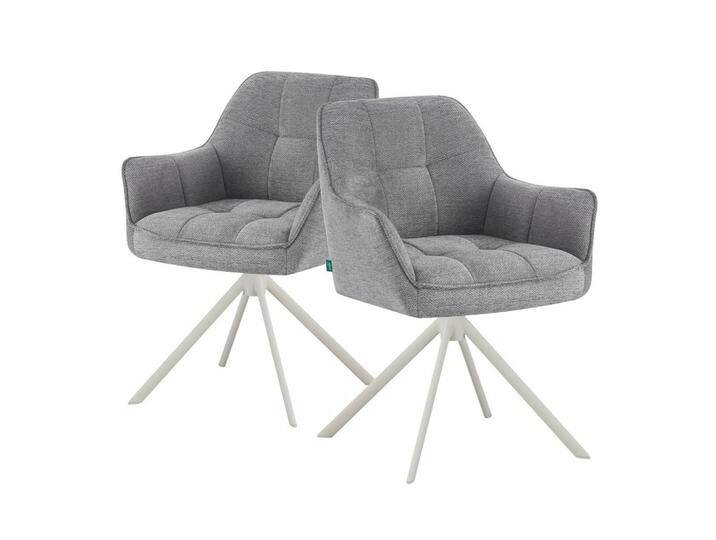 DUBI Möbel ESSZIMMERSTUHL, Grau, 61x83x62 cm, Esszimmer, Stühle, Esszimmerstühle, Armlehnenstühle von XXXLutz Marktplatz