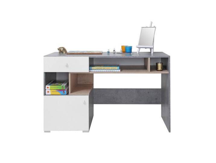 Deine Möbel 24 KINDERSCHREIBTISCH, Grau, Weiß, Sonoma Eiche, 125x76x55 cm, Arbeitszimmer, Schreibtische, Jugend- & Kinderschreibtische von XXXLutz Marktplatz