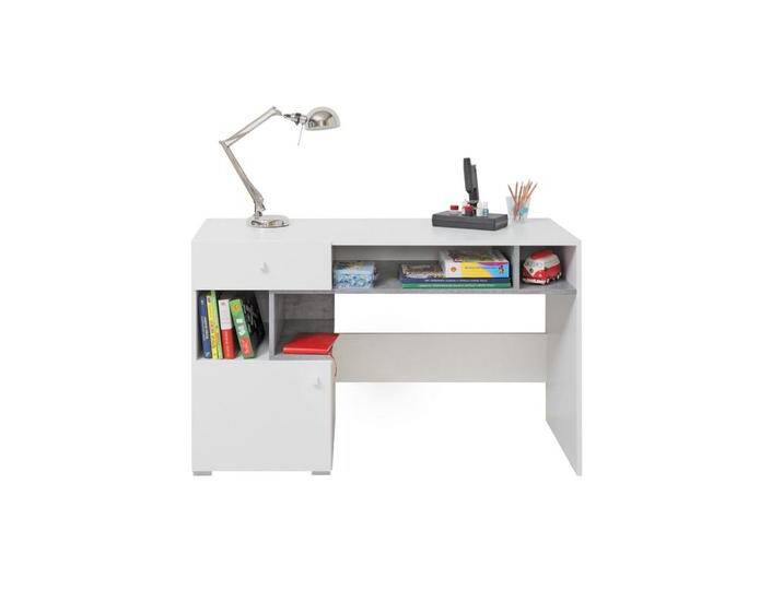 Deine Möbel 24 KINDERSCHREIBTISCH, Weiß, Grau, 125x76x55 cm, Arbeitszimmer, Schreibtische, Jugend- & Kinderschreibtische von XXXLutz Marktplatz