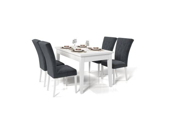 Deine Möbel 24 TISCHGRUPPE, Weiß, Graphit, Holz, 80x77x140 cm, Esszimmer, Bänke, Tisch- & Eckbankgruppen Deine Möbel 24 TISCHGRUPPE, Weiß, Graphit, Holz, 80x77x140 cm, Esszimmer, Bänke, Tisch- & Eckbankgruppen von XXXLutz Marktplatz