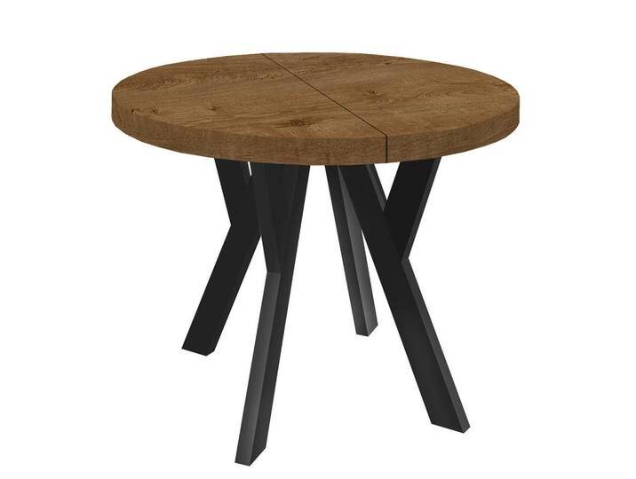 Dekori_Interiors ESSTISCH, Dunkelbraun, Holz, Rund, 100x77x150 cm, Esszimmer, Tische, Esstische von XXXLutz Marktplatz