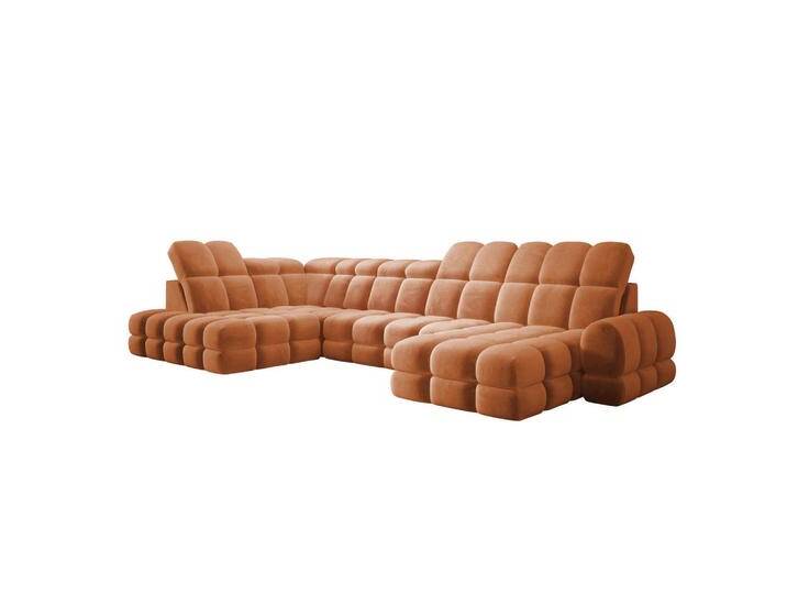 DomoHome ECKSOFA, Orange, Rechteckig, 400x217 cm, Wohnzimmer, Sofas & Couches, Wohnlandschaften, Ecksofas von XXXLutz Marktplatz