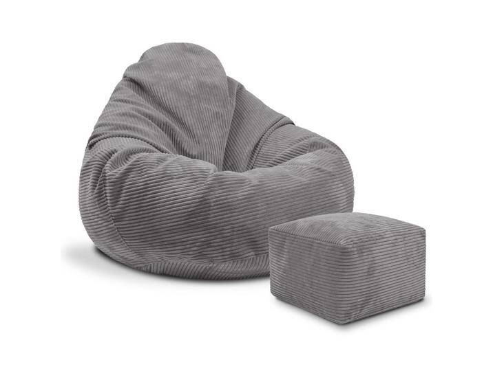 Dreamroots SITZSACK, Grau, 90x100x90 cm, OEKO-TEX® STANDARD 100, Wohnzimmer, Hocker, Sitzsäcke, XXL Sitzsäcke von XXXLutz Marktplatz