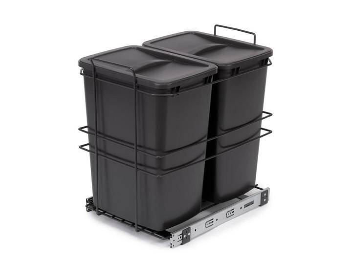 EMUCA RECYCLINGBEHÄLTER, Anthrazit, Metall, 53.5x37x56 cm, Küchen, Küchenausstattung, Mülleimer von XXXLutz Marktplatz