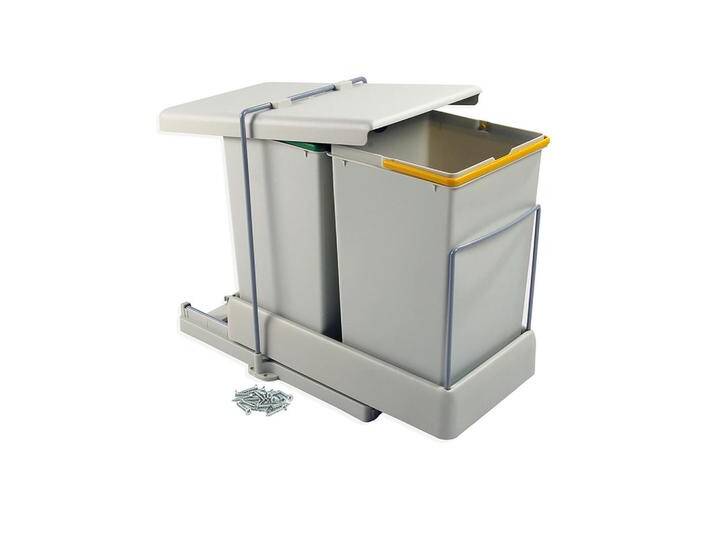 EMUCA RECYCLINGBEHÄLTER, Grau, Kunststoff, 26.5x46x41 cm, Küchen, Küchenausstattung, Mülleimer von XXXLutz Marktplatz