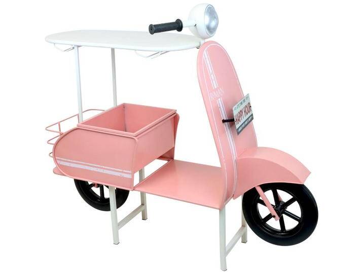 FURNARO ROLLERBAR, Rosa, Metall, 105x121x52 cm, Esszimmer, Barmöbel, Bartische von XXXLutz Marktplatz