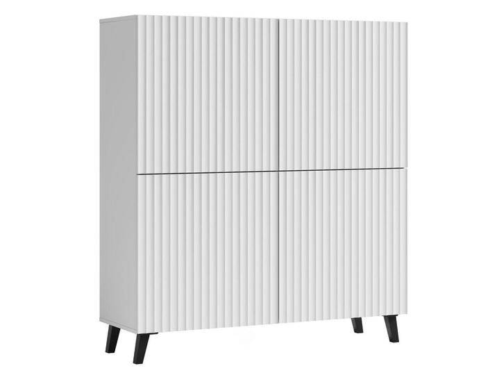 Feldmann-Wohnen HIGHBOARD, Weiß, Schwarz, Holz, 6 Fächer, 120x128x39 cm, Wohnzimmer, Kommoden & Sideboards, Highboards Feldmann-Wohnen HIGHBOARD, Weiß, Schwarz, Holz, 6 Fächer, 120x128x39 cm, Wohnzimmer, Kommoden & Sideboards, Highboards von XXXLutz Marktplatz