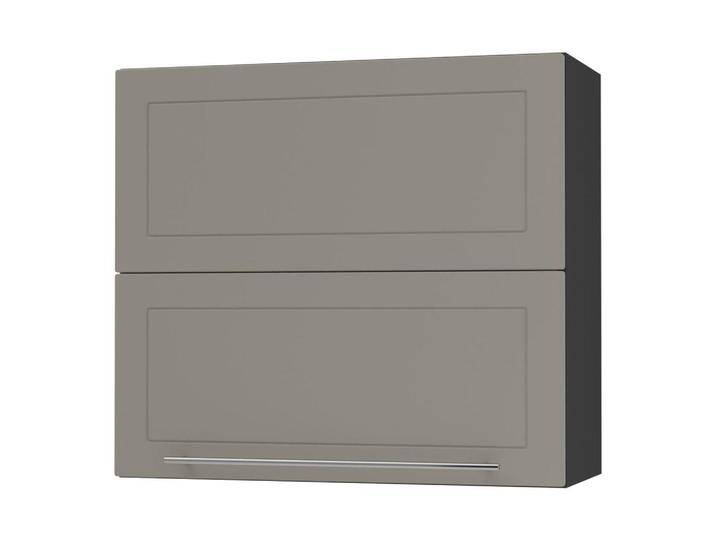 Feldmann-Wohnen KÜCHENHÄNGESCHRANK, Beige, Schwarz, Holz, 3 Fächer, Rechteckig, 80x72x32.5 cm, Küchen, Küchenmöbel, Küchenschränke, Küchenoberschränke von XXXLutz Marktplatz