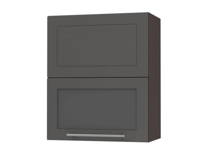 Feldmann-Wohnen KÜCHENHÄNGESCHRANK, Graphit, Dunkelgrau, Holz, 3 Fächer, Rechteckig, 60x72x32.5 cm, Küchen, Küchenmöbel, Küchenschränke, Küchenoberschränke von XXXLutz Marktplatz