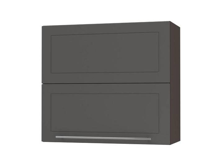 Feldmann-Wohnen KÜCHENHÄNGESCHRANK, Graphit, Dunkelgrau, Holz, 3 Fächer, Rechteckig, 80x72x32.5 cm, Küchen, Küchenmöbel, Küchenschränke, Küchenoberschränke von XXXLutz Marktplatz