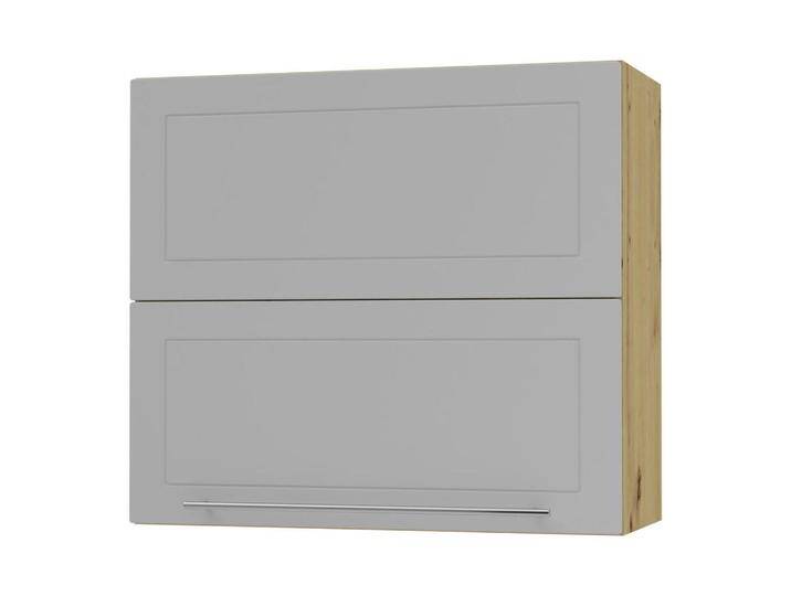 Feldmann-Wohnen KÜCHENHÄNGESCHRANK, Grau, Eiche Artisan, Holz, 3 Fächer, Rechteckig, 80x72x32.5 cm, Küchen, Küchenmöbel, Küchenschränke, Küchenoberschränke von XXXLutz Marktplatz