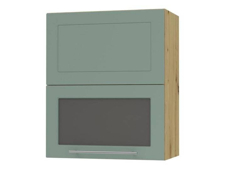 Feldmann-Wohnen KÜCHENHÄNGESCHRANK, Mintgrün, Eiche Artisan, Holz, 3 Fächer, Rechteckig, 60x72x32.5 cm, Küchen, Küchenmöbel, Küchenschränke, Küchenoberschränke von XXXLutz Marktplatz