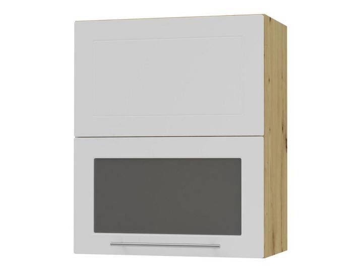 Feldmann-Wohnen KÜCHENHÄNGESCHRANK, Weiß, Eiche Artisan, Holz, 3 Fächer, Rechteckig, 60x72x32.5 cm, Küchen, Küchenmöbel, Küchenschränke, Küchenoberschränke von XXXLutz Marktplatz