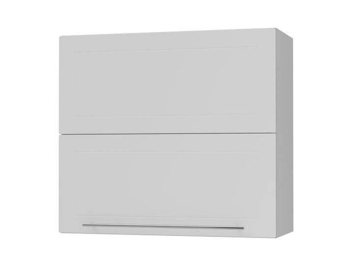 Feldmann-Wohnen KÜCHENHÄNGESCHRANK, Weiß, Grau, Holz, 3 Fächer, Rechteckig, 80x72x32.5 cm, Küchen, Küchenmöbel, Küchenschränke, Küchenoberschränke von XXXLutz Marktplatz