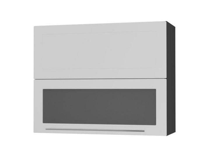 Feldmann-Wohnen KÜCHENHÄNGESCHRANK, Weiß, Schwarz, Holz, 3 Fächer, Rechteckig, 90x72x32.5 cm, Küchen, Küchenmöbel, Küchenschränke, Küchenoberschränke von XXXLutz Marktplatz