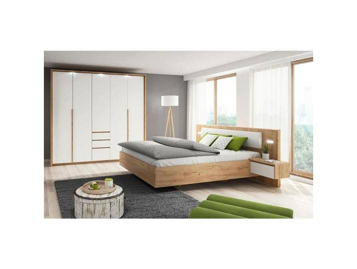 Feldmann-Wohnen SCHLAFZIMMER-SET, Braun, Weiß, Holz, 7 Fächer, 3 Schubladen, Rechteckig, 160x200 cm, Schlafzimmer, Betten von XXXLutz Marktplatz