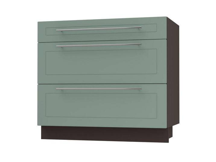 Feldmann-Wohnen SCHUBLADENUNTERSCHRANK, Mintgrün, Dunkelgrau, Holz, 3 Schubladen, Rechteckig, 90x82x50 cm, Küchen, Küchenmöbel, Küchenschränke, Küchenunterschränke Feldmann-Wohnen SCHUBLADENUNTERSCHRANK, Mintgrün, Dunkelgrau, Holz, 3 Schubladen, Rechteckig, 90x82x50 cm, Küchen, Küchenmöbel, Küchenschränke, Küchenunterschränke von XXXLutz Marktplatz