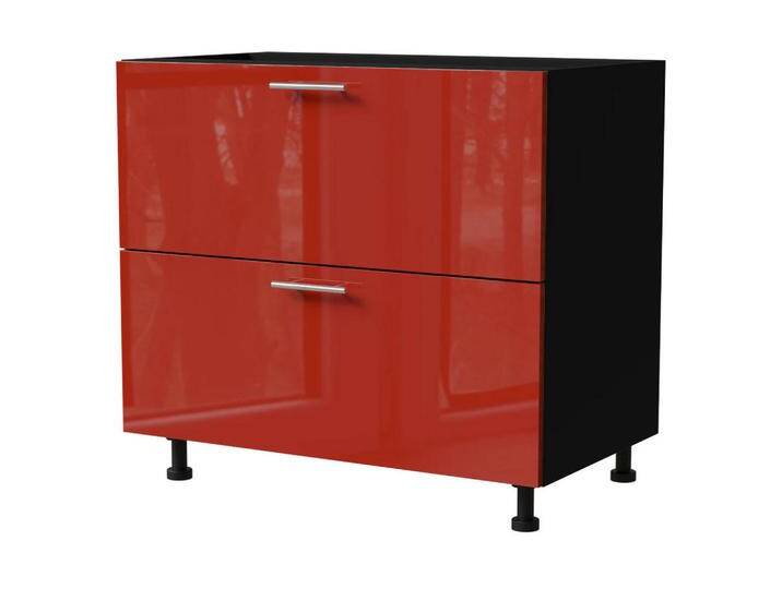 Feldmann-Wohnen SCHUBLADENUNTERSCHRANK, Rot, Schwarz, Holz, 2 Schubladen, 90x82x50 cm, Küchen, Küchenmöbel, Küchenschränke, Küchenunterschränke Feldmann-Wohnen SCHUBLADENUNTERSCHRANK, Rot, Schwarz, Holz, 2 Schubladen, 90x82x50 cm, Küchen, Küchenmöbel, Küchenschränke, Küchenunterschränke von XXXLutz Marktplatz