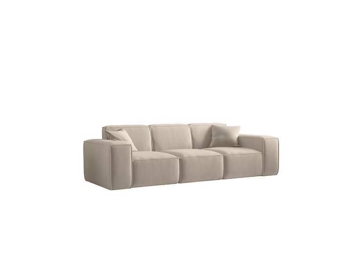 Fun Möbel Designersofa CELES PREMIUM 3-Sitzer, beige, inkl. 2 Zierkissen, modernes Design, hoher Komfort von XXXLutz Marktplatz