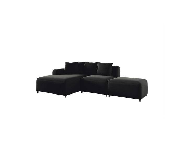 Fun Möbel ECKSOFA, Schwarz, Ottomane links, 304x165 cm, Wohnzimmer, Sofas & Couches, Wohnlandschaften, Ecksofas von XXXLutz Marktplatz