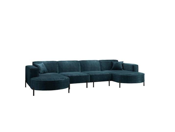 Fun Möbel WOHNLANDSCHAFT, Blau, U-Form, 384x80x165 cm, Wohnzimmer, Sofas & Couches, Wohnlandschaften, Wohnlandschaften in U-Form von XXXLutz Marktplatz