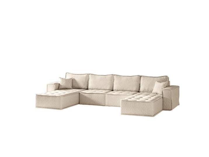 Fun Möbel WOHNLANDSCHAFT, Creme, 372x85x192 cm, Wohnzimmer, Sofas & Couches, Wohnlandschaften, Wohnlandschaften in U-Form von XXXLutz Marktplatz
