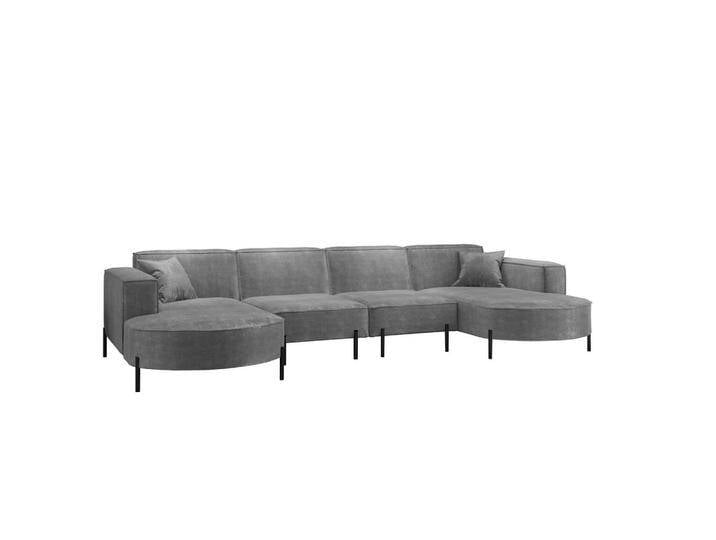Fun Möbel WOHNLANDSCHAFT, Grau, U-Form, 384x80x165 cm, Wohnzimmer, Sofas & Couches, Wohnlandschaften, Wohnlandschaften in U-Form von XXXLutz Marktplatz