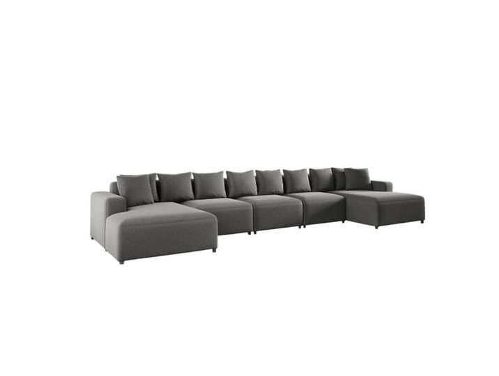 Fun Möbel WOHNLANDSCHAFT, Grau, U-Form, 517x75x165 cm, Wohnzimmer, Sofas & Couches, Wohnlandschaften, Wohnlandschaften in U-Form von XXXLutz Marktplatz