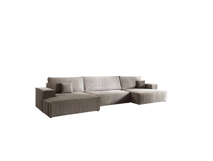 Fun Möbel WOHNLANDSCHAFT, Hellbraun, U-Form, 398x70x148 cm, Wohnzimmer, Sofas & Couches, Wohnlandschaften, Wohnlandschaften in U-Form von XXXLutz Marktplatz