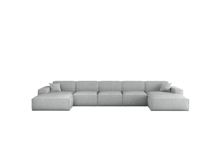 Fun Möbel WOHNLANDSCHAFT, Hellgrau, 462x73x165 cm, Wohnzimmer, Sofas & Couches, Wohnlandschaften, Wohnlandschaften in U-Form von XXXLutz Marktplatz