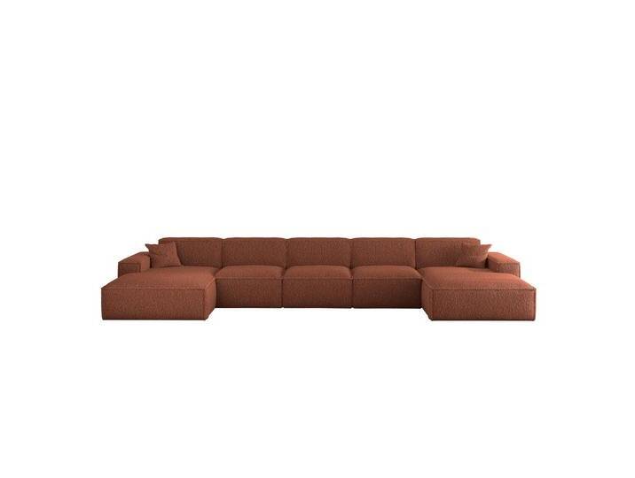 Fun Möbel WOHNLANDSCHAFT, Rotbraun, 462x73x165 cm, Wohnzimmer, Sofas & Couches, Wohnlandschaften, Wohnlandschaften in U-Form von XXXLutz Marktplatz