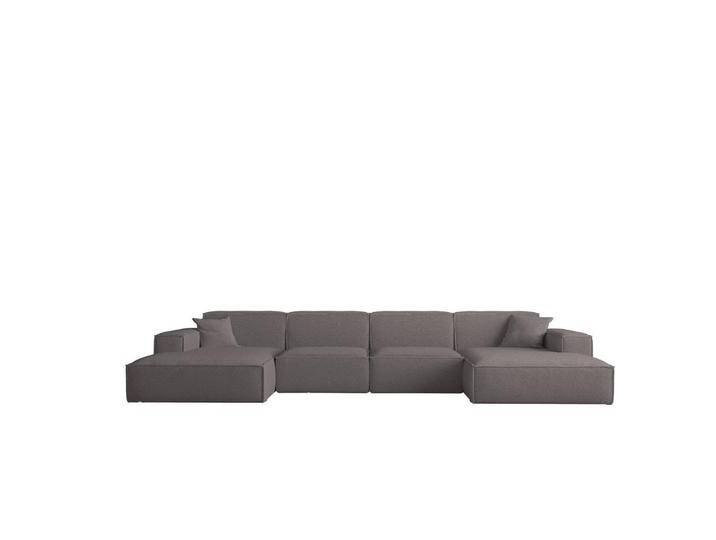 Fun Möbel WOHNLANDSCHAFT, Taupe, U-Form, 379x73x165 cm, Wohnzimmer, Sofas & Couches, Wohnlandschaften, Wohnlandschaften in U-Form von XXXLutz Marktplatz