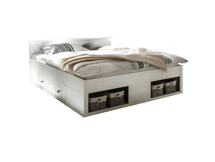 Furn.Design BETT, Weiß, Metall, Nachbildung,Pinie, Uni, 2 Schubladen, 180x200 cm, Schlafzimmer, Betten Furn.Design BETT, Weiß, Metall, Nachbildung,Pinie, Uni, 2 Schubladen, 180x200 cm, Schlafzimmer, Betten von XXXLutz Marktplatz