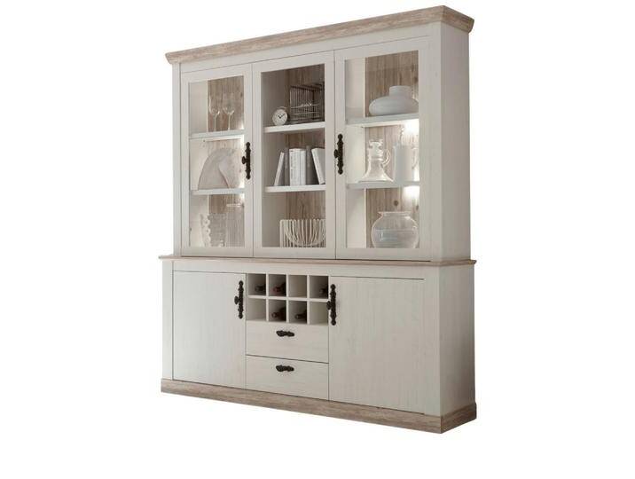 Furn.Design BUFFETSCHRANK, Weiß, Pinien, Metall, Nachbildung,Pinie, 8 Fächer, 2 Schubladen, Sockel, 184x205x44 cm, FSC 100%, Küchen, Küchenmöbel, Buffetschränke Furn.Design BUFFETSCHRANK, Weiß, Pinien, Metall, Nachbildung,Pinie, 8 Fächer, 2 Schubladen, Sockel, 184x205x44 cm, FSC 100%, Küchen, Küchenmöbel, Buffetschränke von XXXLutz Marktplatz