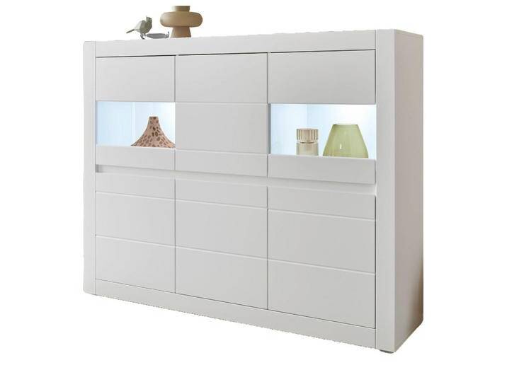 Furn.Design HIGHBOARD, Weiß, Eiche, Nachbildung, 6 Fächer, 165x132x42 cm, Wohnzimmer, Kommoden & Sideboards, Highboards Furn.Design HIGHBOARD, Weiß, Eiche, Nachbildung, 6 Fächer, 165x132x42 cm, Wohnzimmer, Kommoden & Sideboards, Highboards von XXXLutz Marktplatz