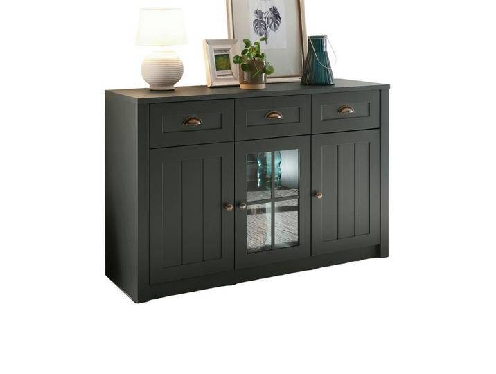 Furn.Design SIDEBOARD, Grün, Nachbildung, Uni, 3 Fächer, 3 Schubladen, 130x86x43 cm, Wohnzimmer, Kommoden & Sideboards, Sideboards Furn.Design SIDEBOARD, Grün, Nachbildung, Uni, 3 Fächer, 3 Schubladen, 130x86x43 cm, Wohnzimmer, Kommoden & Sideboards, Sideboards von XXXLutz Marktplatz